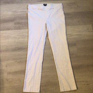 NWOT White (Subtle) Window Pane Denim Jeggings